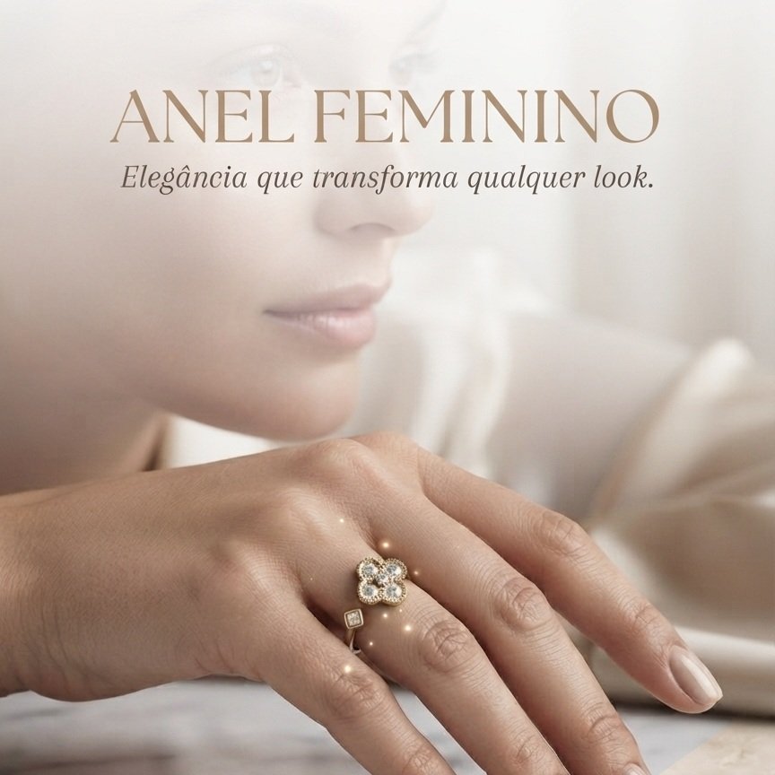 ✨ Elegância que transforma qualquer look. O detalhe perfeito para realçar a sua beleza e trazer sofisticação para todos os momentos. Um design exclusivo, delicado e cheio de person