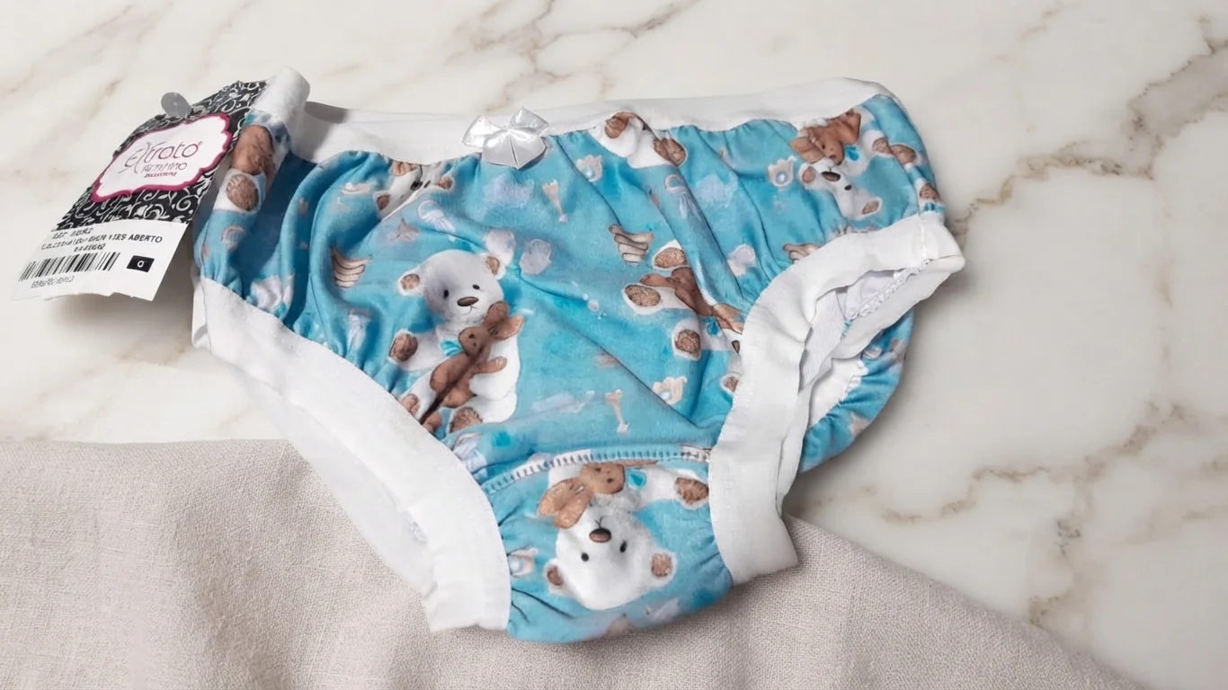 Calcinha Infantil Micro Vies Aberto