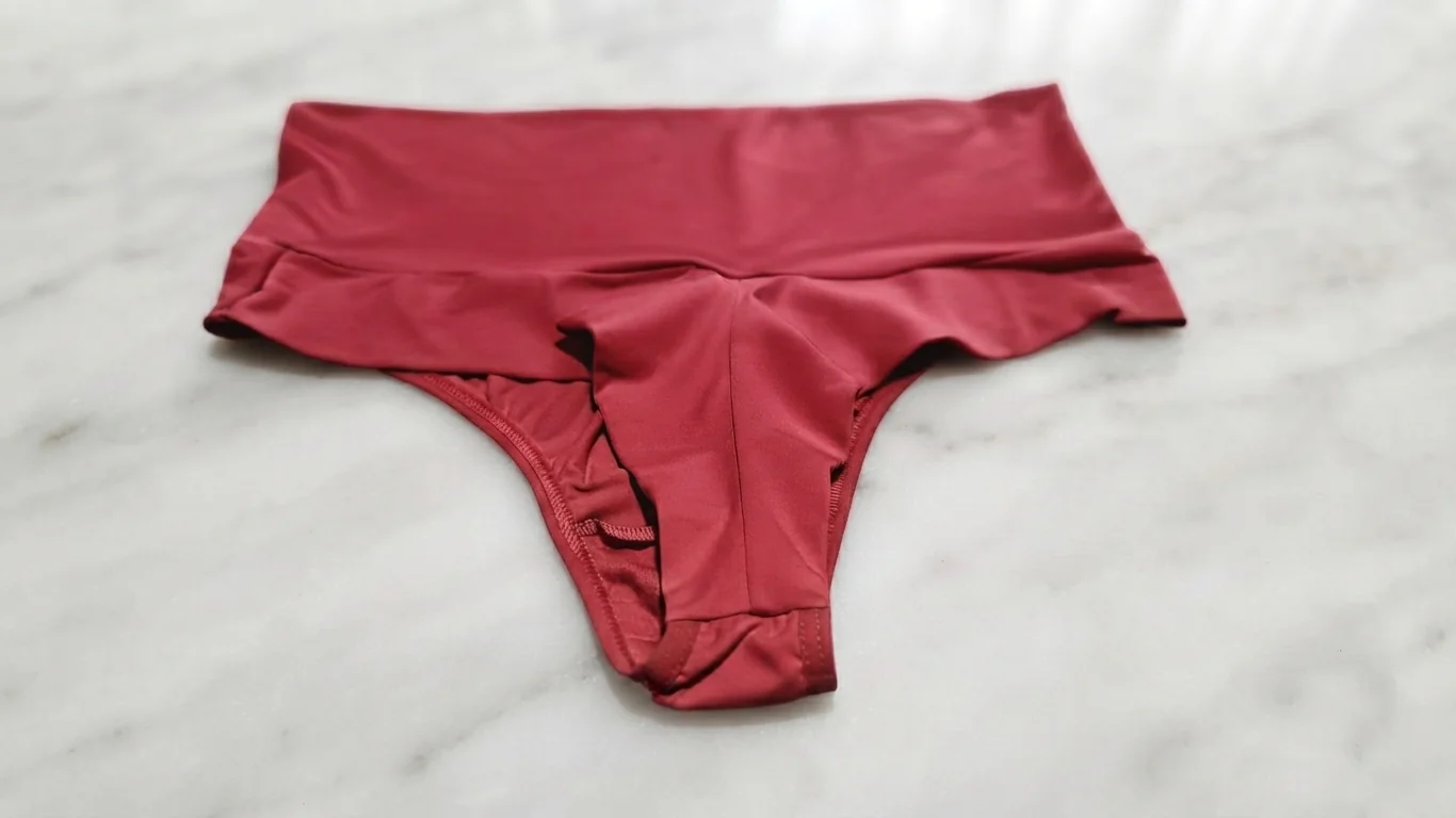 Calcinha Fio Duplo Liso com Cós Alto