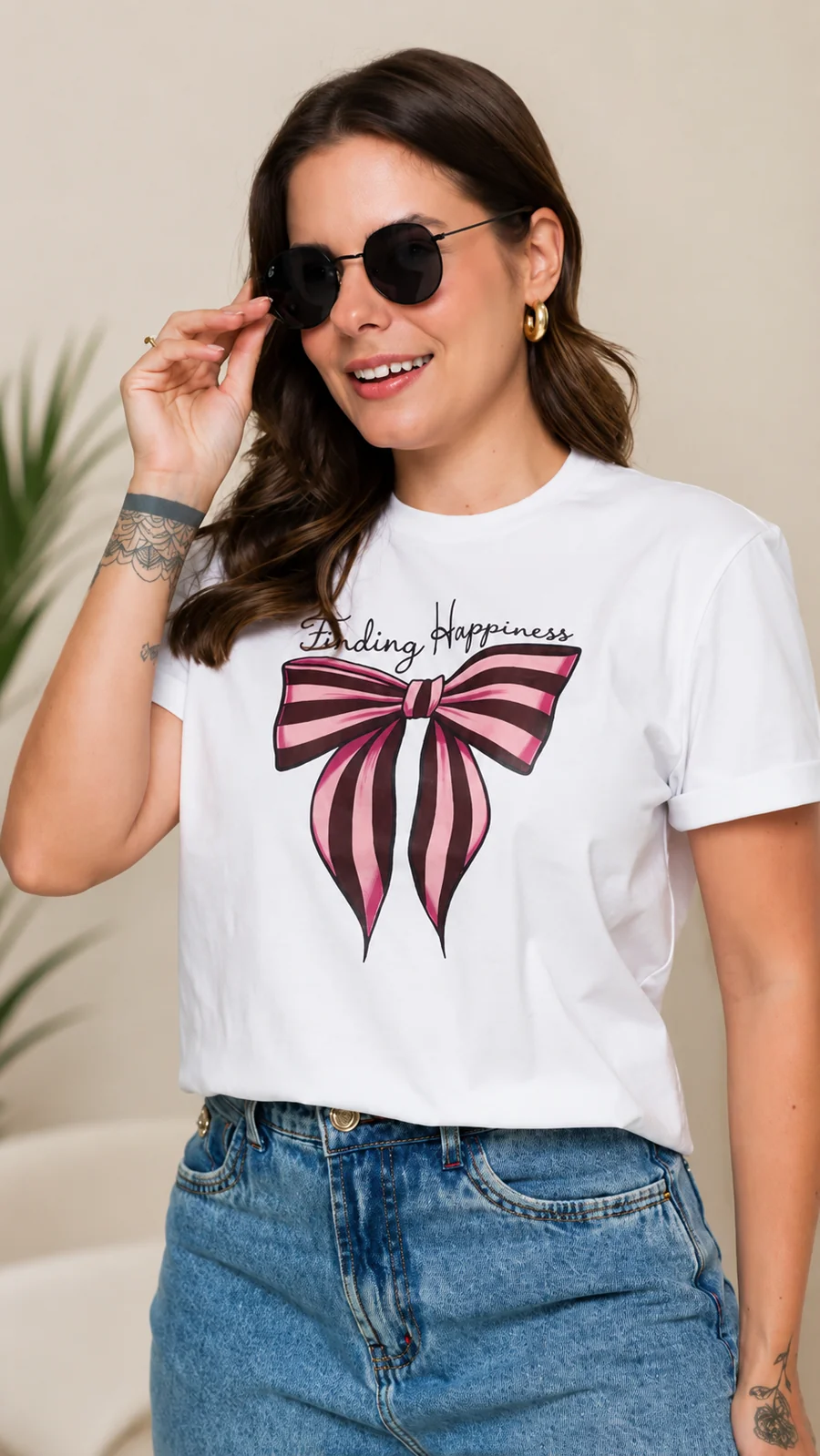 T-Shirt Feminina 100% Algodão Branca